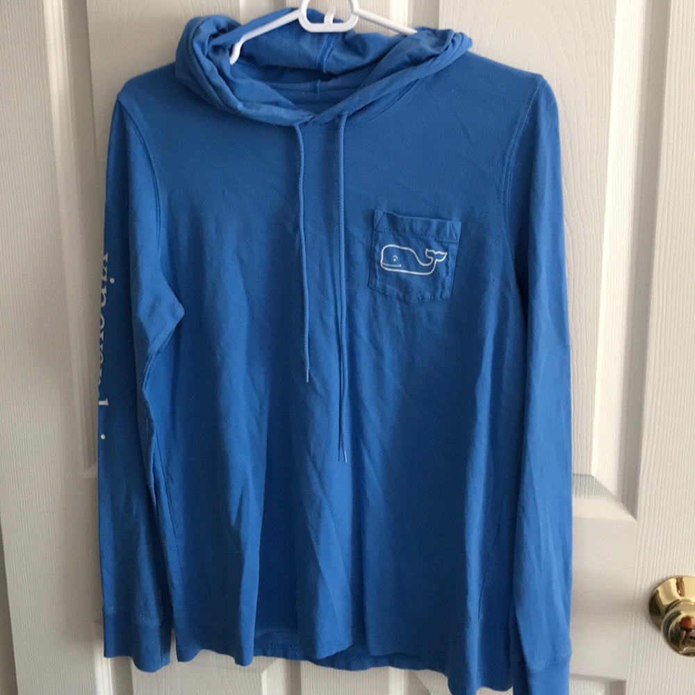 Blue Vineyard Vines hooded long sleeve